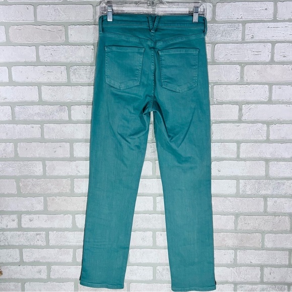 Veronica Beard High Ryleigh High Rise Slim Straight Jeans in Teal Size 26 - Picture 5 of 9